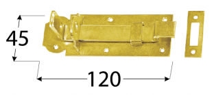Zástrč zamykací typu "Z" 120x45x5 mm